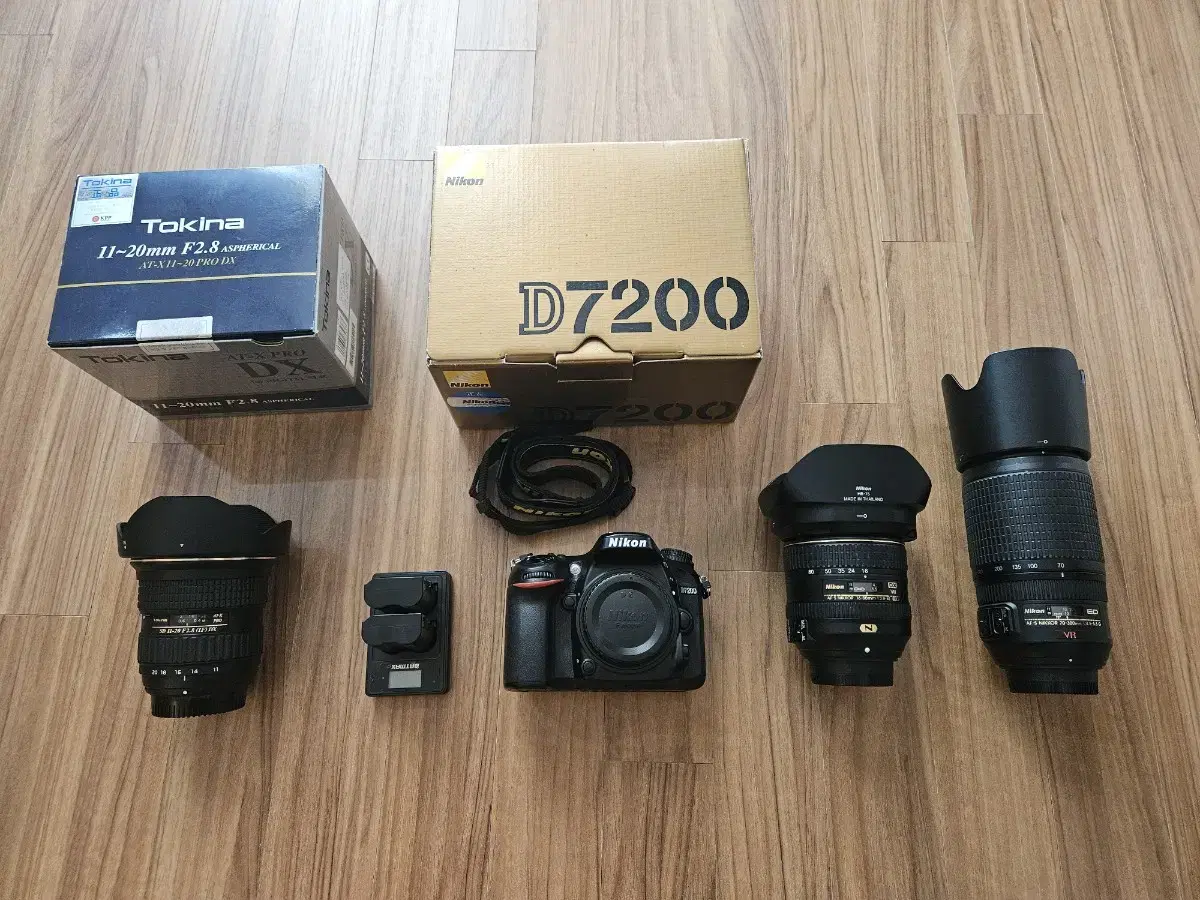 니콘 D7200, 16-80N, 70-300VR, 토키나 11-20